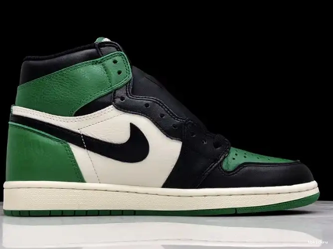 Rep TBkick 555088-302 NRG Green High OG 1 Pine Sail-Black Air Jordan 0619